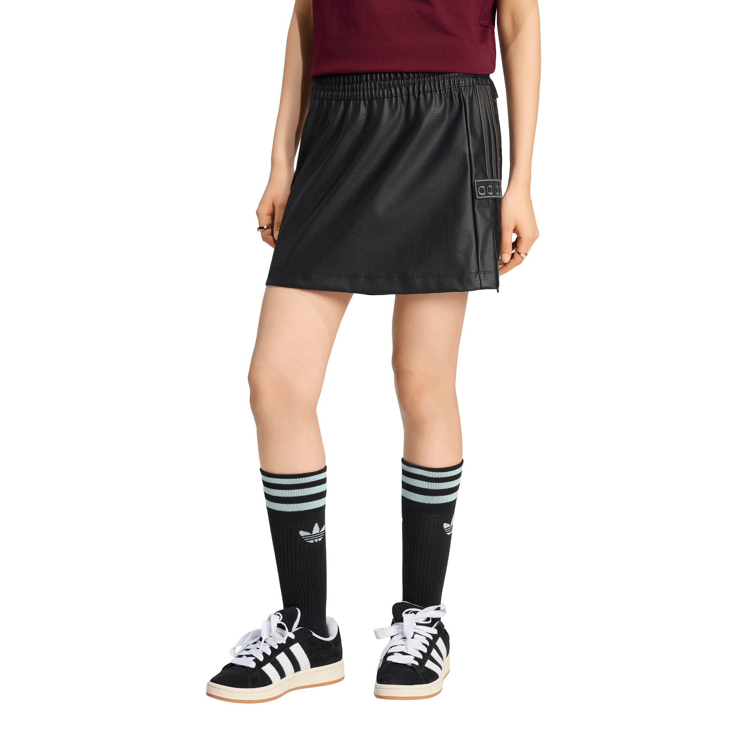 adidas Originals Women's Pleather Adibreak Skirt - Black - BLACK